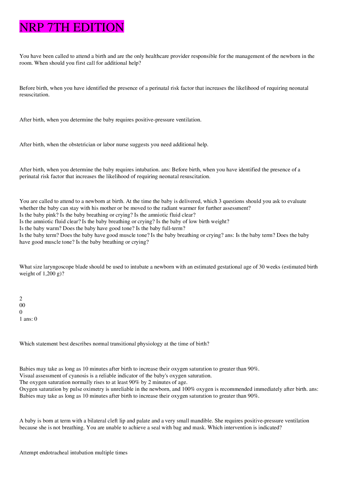 Preview image of NRP 7TH EDITION(answered) document